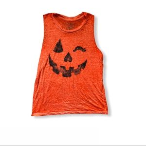 Winking Jack-o-lantern Halloween Tank Top